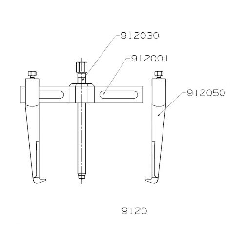 EXTRACTOR FORZA SERIE 9100 DE 2 PATAS